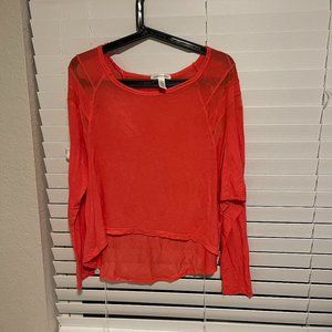Ambiance Apparel Orange Top Large